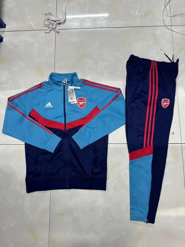 2024 Arsenal Dark Blue/Blue Soccer Training Jacket Football Jacket and Pants