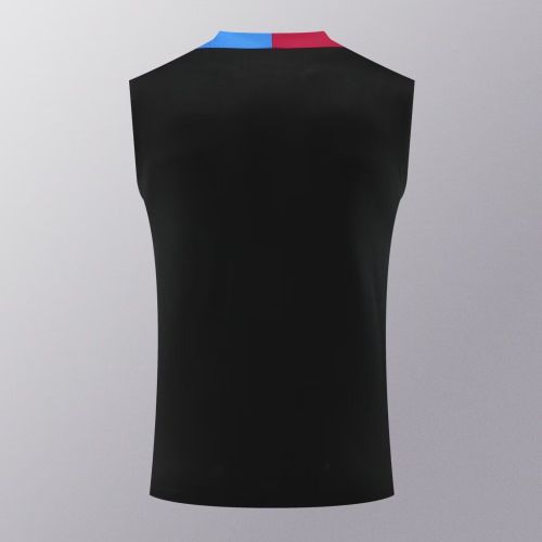 2024-2025 Barcelona Black Soccer Training Vest Football Pre-match Shirt