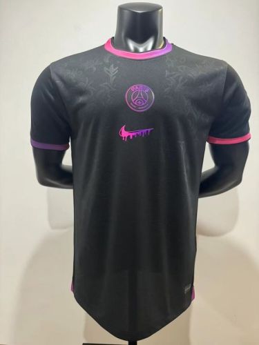 Maillot PSG Fan Version 2024-2025 Paris Saint-Germain Black Special Edition Soccer Jersey