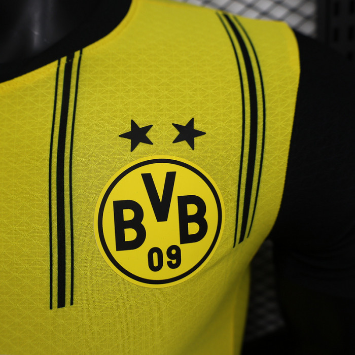 Player Version 2024-2025 Borussia Dortmund Home Soccer Jersey BVB Football Shirt