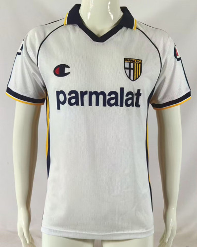 Retro Jersey 2003-2004 Parma Away White Soccer Jersey Vintage Football Shirt
