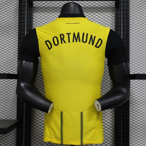 Player Version 2024-2025 Borussia Dortmund Home Soccer Jersey BVB Football Shirt