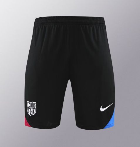 Fan Version Barcelona 2024 Black Soccer Training Shorts Football Shorts