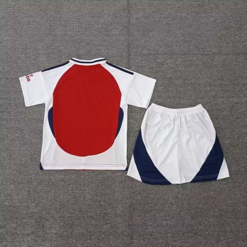 Youth Uniform Kids Kit Arsenal 2024-2025 Home Soccer Jersey Shorts Child Football Set