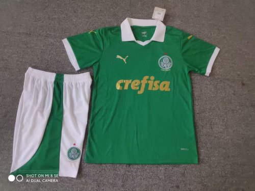 Adult Uniform 2024-2025 Palmeiras Home Soccer Jersey Shorts Football Kit