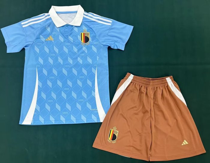 Adult Uniform 2024 BEL Away Soccer Jersey Shorts Football Set