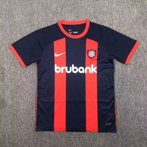 Fans Version 2024-2025 San Lorenzo Home Soccer Jersey Football Shirt