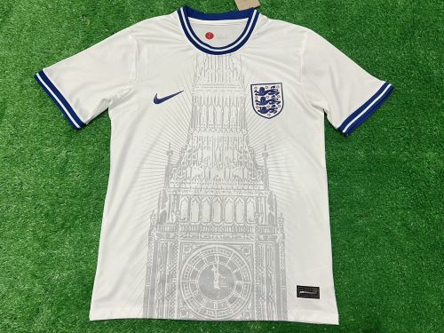 Fan Version 2024 England Special Edition White Soccer Jersey Football Shirt