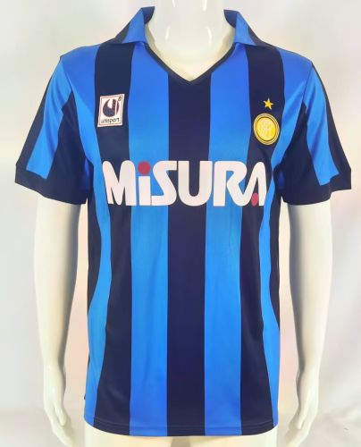 Retro Jersey 1990-1991 Inter Milan Home Soccer Jersey Vintage Football Shirt