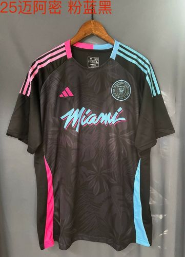 Fan Version 2024-2025 Inter Miami Black Special Edition Soccer Training Jersey Football Shirt