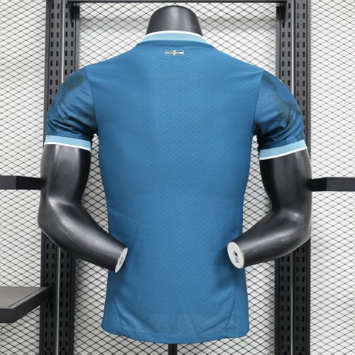 Player Version 2024-2025 Olympique de Marseille Away Blue Soccer Jersey Football Shirt