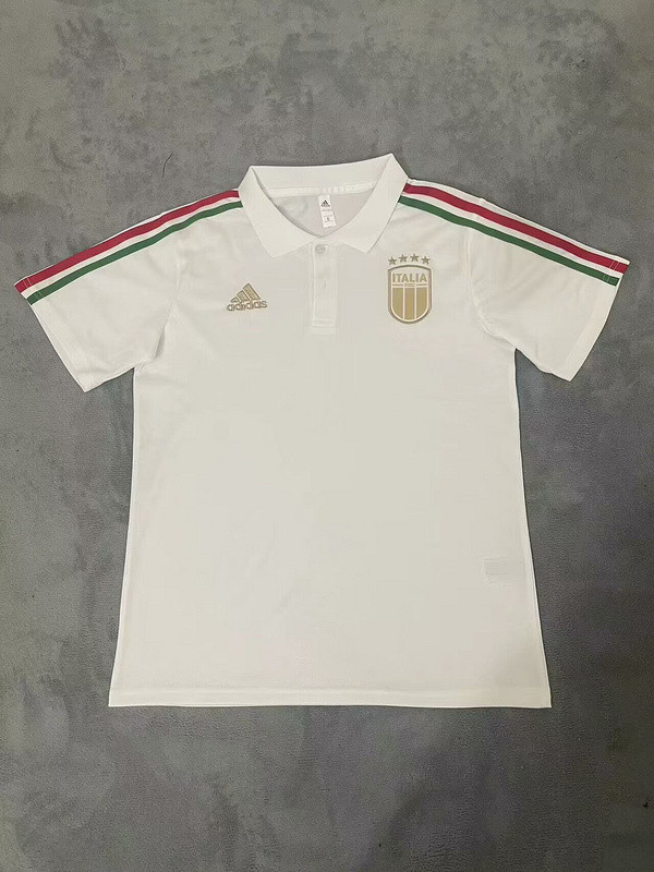 Italy 2024 White Soccer Polo