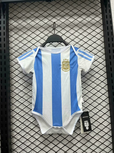 Baby Cloth Argentina 2024 Home Soccer Jersey Baby Onesies