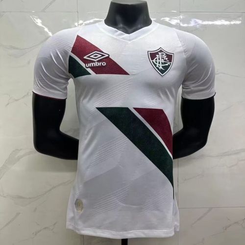 Player Version 2024-2025 Fluminense Away White Soccer Jersey Football Shirt