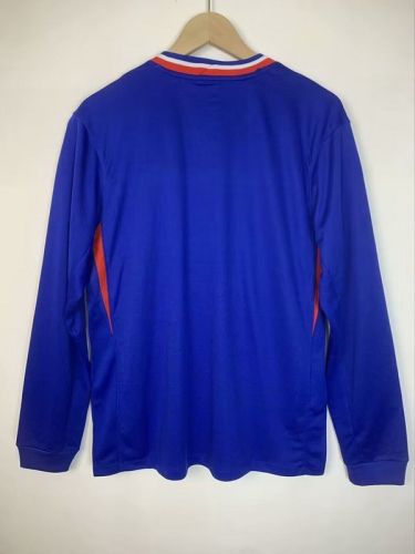 Long Sleeve Fan Version France 2024 Home Soccer Jersey Football Shirt