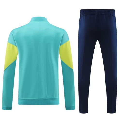2024 Brazil Green/Yellow Soccer Training Jacket and Pants Brasil Football Tracksuit