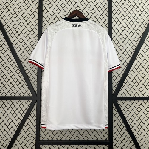 Fans Version 2024-2025 Santa Cruz Away White Soccer Jersey Holy Cross Football Shirt