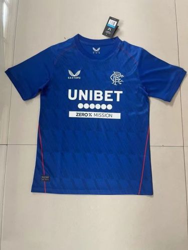 Fan Version 2024-2025 Rangers Home Soccer Jersey Football Shirt
