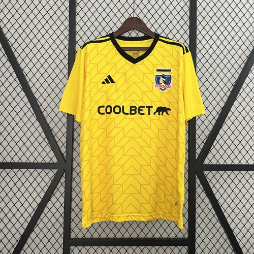 Fan Version 2024-2025 Colo-Colo Yellow Goalkeeper Soccer Training Jersey
