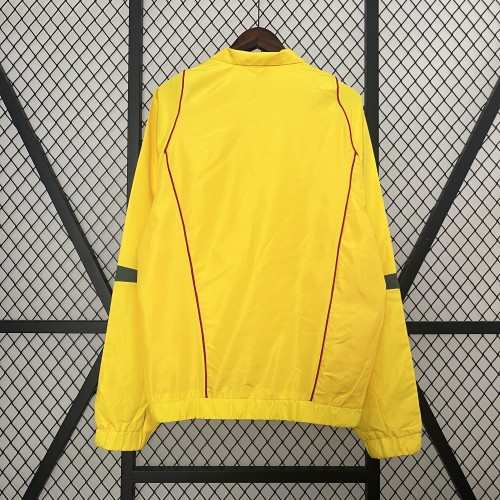 2024 Colombia Yellow Soccer Windbreaker Jacket Columbia Football Jacket