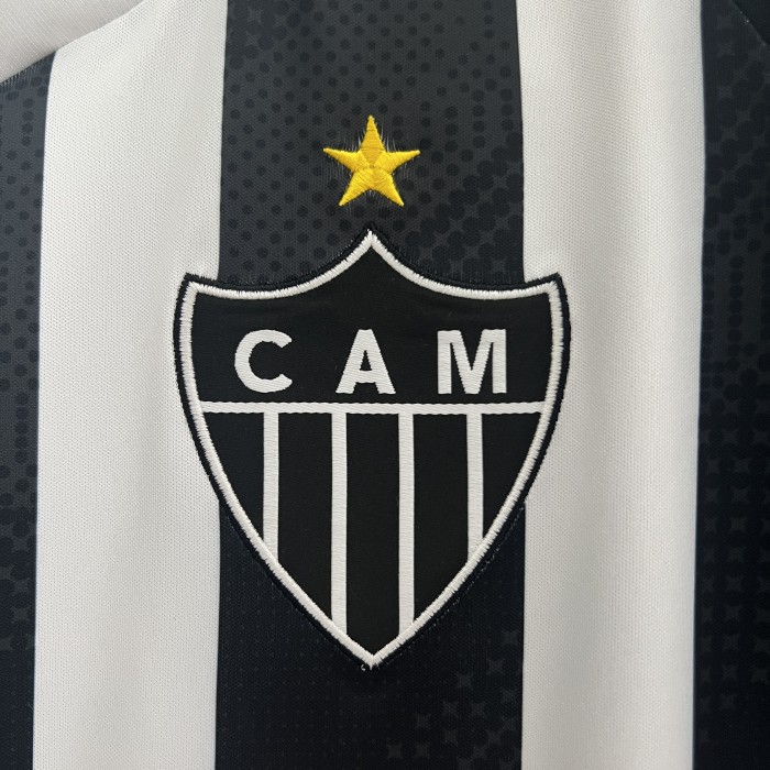 without Sponor Logo Fan Version 2024-2025 Atletico mineiro Home Soccer Jersey Football Shirt