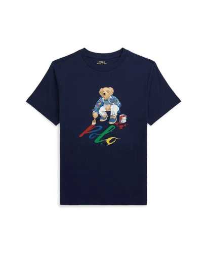 Dark Blue Brand T-shirt Bear Shirt