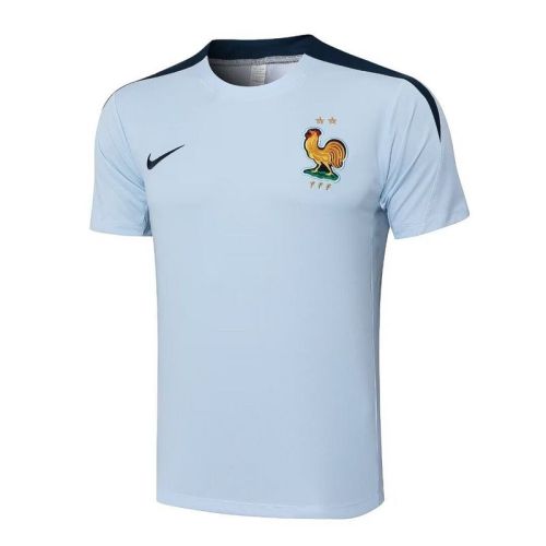Fan Version 2024 France Light Blue Soccer Training Jersey Football Shirt