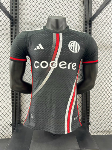 Player Version 2023-2024 River Plate Third Away Black Soccer Jersey Football Shirt