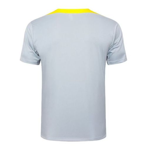Fans Version 2024-2025 Liverpool Grey/Yellow Soccer Training Jersey Football Pre-match Shirt