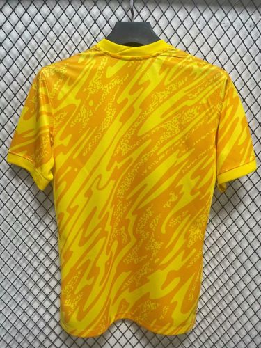 Fan Version 2024-2025 Tottenham Hotspur Yellow Goalkeeper Soccer Jersey Spurs Football Shirt