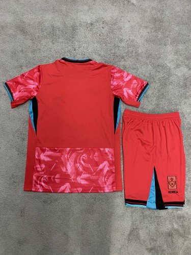 Adult Uniform South Korea 2024 Home Soccer Jersey Shorts Football Kit