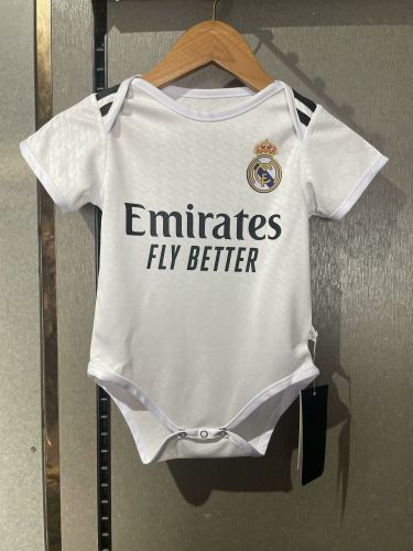 Baby Cloth Real Madrid 2024-2025 Home Soccer Jersey Baby Onesies