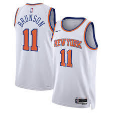 New York Knicks 11 BRUNSON White NBA Shirt