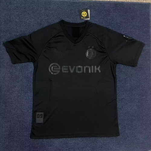 Retro Jersey 2019-2020 Borussia Dortmund 110th Anniversary Black Soccer Jersey Vintage BVB Football Shirt