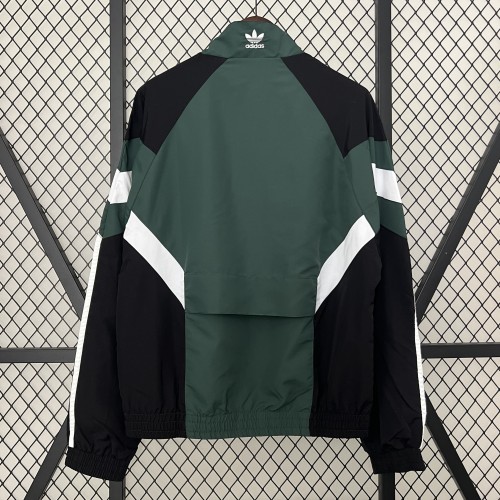 2024 AD Green Soccer Hoodie Football Windbreaker Jacket