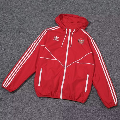 2024 Arsenal Red Soccer Windbreaker Jacket Football Jacket