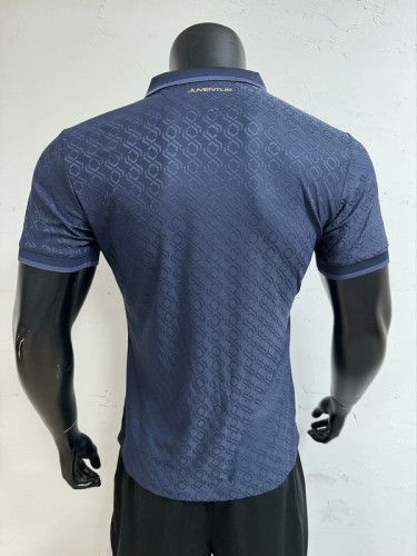 Maillot Juve Shirt Player Version 2024-2025 Juventus Third Away Dark Blue Soccer Jersey Football Shirt
