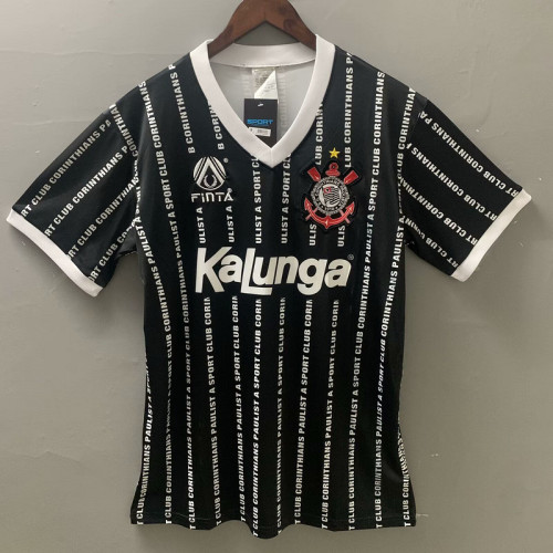 Retro Jersey 1994 Corinthians Third Away Black Football Shirt Vintage Soccer Jersey