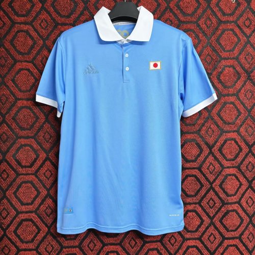 Fan Version Japan 100th Anniversary Blue Soccer Jersey Football Shirt
