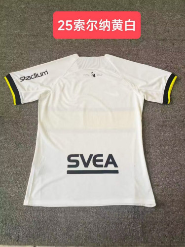 Fans Version 2024-2025 AIK Sonina White Soccer Jersey Football Shirt