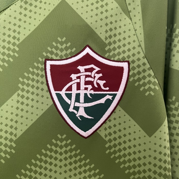 Fan Version 2024-2025 Fluminense Green Goalkeeper Soccer Jersey Football Shirt