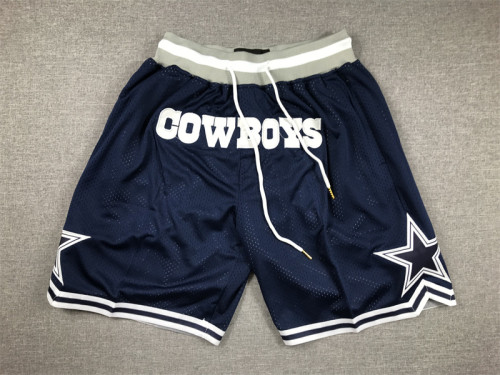 with Pocket Dallas Cowboys Navy NFL Shorts