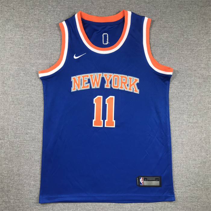 Youth New York Knicks 11 BRUNSON Blue NBA Shirt Kids Basketball Jersey
