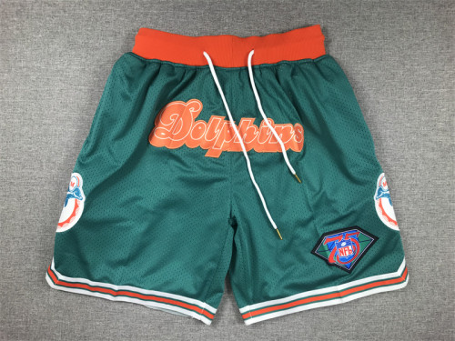 with Pocket Miami Dolphins Green NFL Shorts