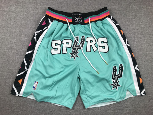 with Pocket San Antonio Spurs Basketball Shorts Green NBA Shorts