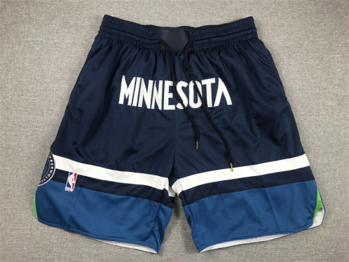 with Pocket Minnesota Timberwolves Blue NBA Shorts Basketball Shorts