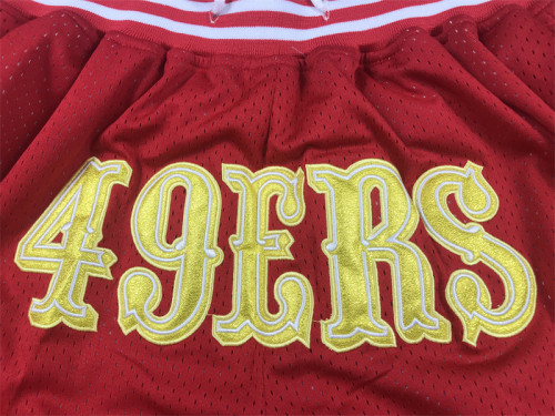 with Pocket San Francisco 49ers Red NFL Shorts