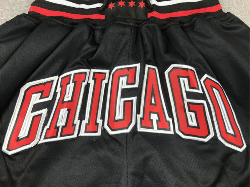 with Pocket Chicago Bulls NBA Shorts Black Basketball Shorts