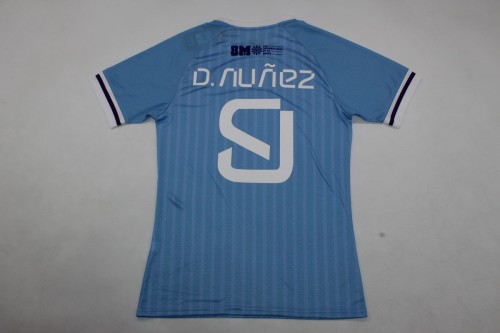 Fan Version Uruguay 2024 D.NUNEZ 9 Home Soccer Jersey Football Shirt