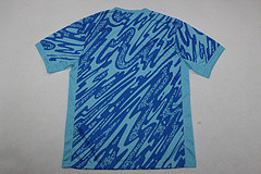 Fan Version Portugal 2024 Blue Goalkeeper Soccer Jersey Football Shirt